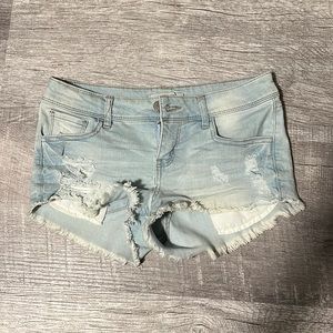 Light washed Distressed Jeans Shorts